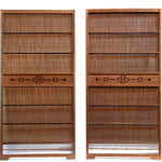Sugi Yoshido Doors (Sold Individually) | Japanese Cedar and Bamboo Wooden Doors for Summer | Architectural Decor
