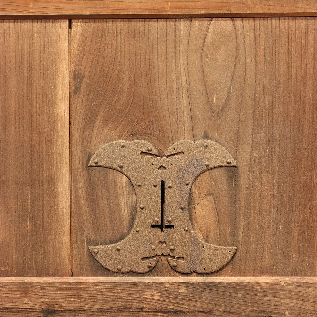 Keyaki and Sugi Kura Door | Japanese Elm and Japanese Cedar Summer Storehouse Door | Japanese Architectural Decor