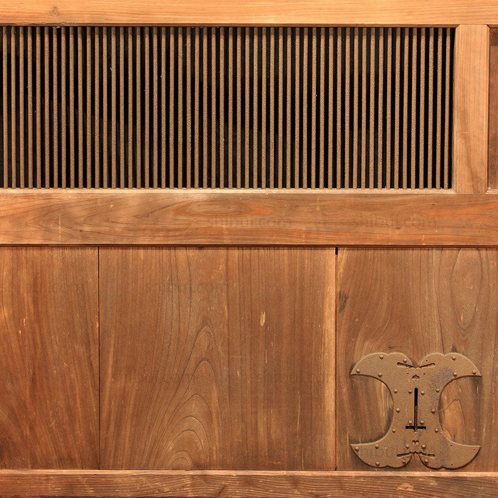 Keyaki and Sugi Kura Door | Japanese Elm and Japanese Cedar Summer Storehouse Door | Japanese Architectural Decor
