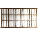 open lattice wooden panel