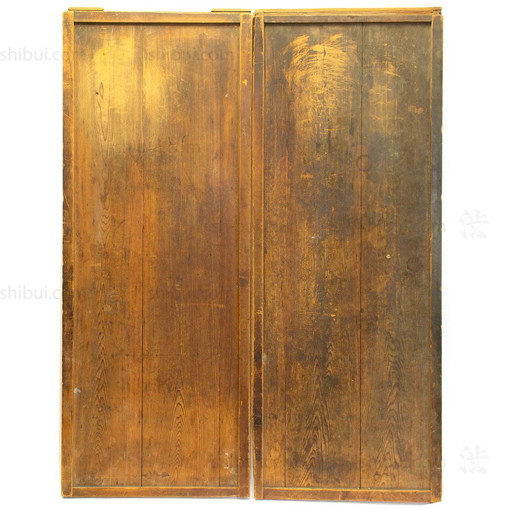 Pair of Itado | Japanese Cedar Wooden Door | Japanese Architectural Decor