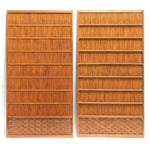 Sugi & Yoshido Reed Doors (Sold Individually) | Japanese Cedar and Bamboo Wooden Doors for Summer | Architectural Decor