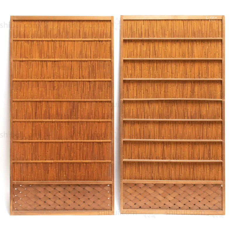 Sugi & Yoshido Reed Doors (Sold Individually) | Japanese Cedar and Bamboo Wooden Doors for Summer | Architectural Decor