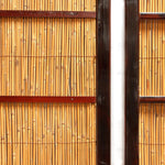 Sugi Yoshido Doors (Sold Individually) | Japanese Cedar and Bamboo Wooden Doors for Summer | Architectural Decor