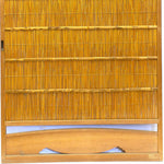 Single Sugi Yoshido Door | Japanese Cedar and Bamboo Wooden Doors for Summer