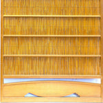 Single Sugi Yoshido Door | Japanese Cedar and Bamboo Wooden Doors for Summer