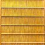 Single Sugi Yoshido Door | Japanese Cedar and Bamboo Wooden Doors for Summer