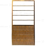 Single Sugi Yoshido Door | Japanese Cedar and Bamboo Wooden Doors for Summer