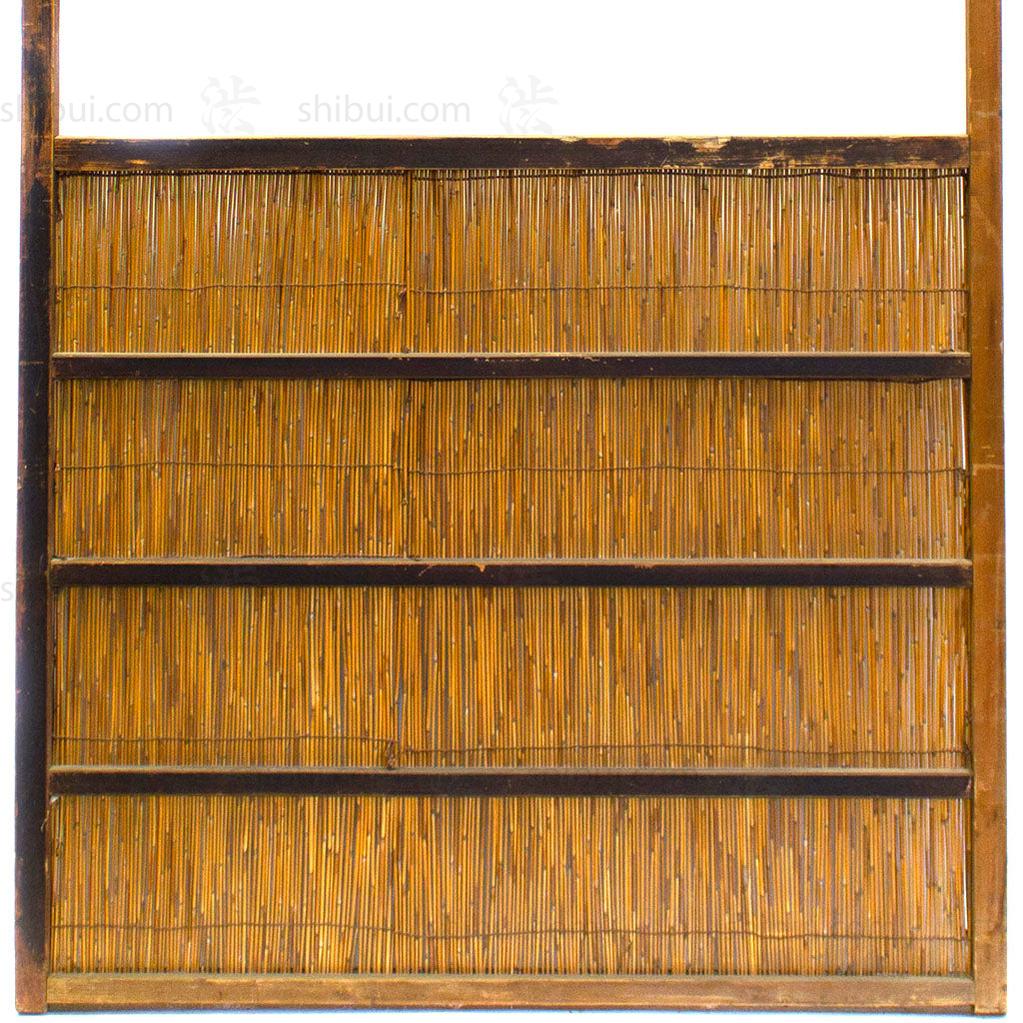 Single Sugi Yoshido Door | Japanese Cedar and Bamboo Wooden Doors for Summer