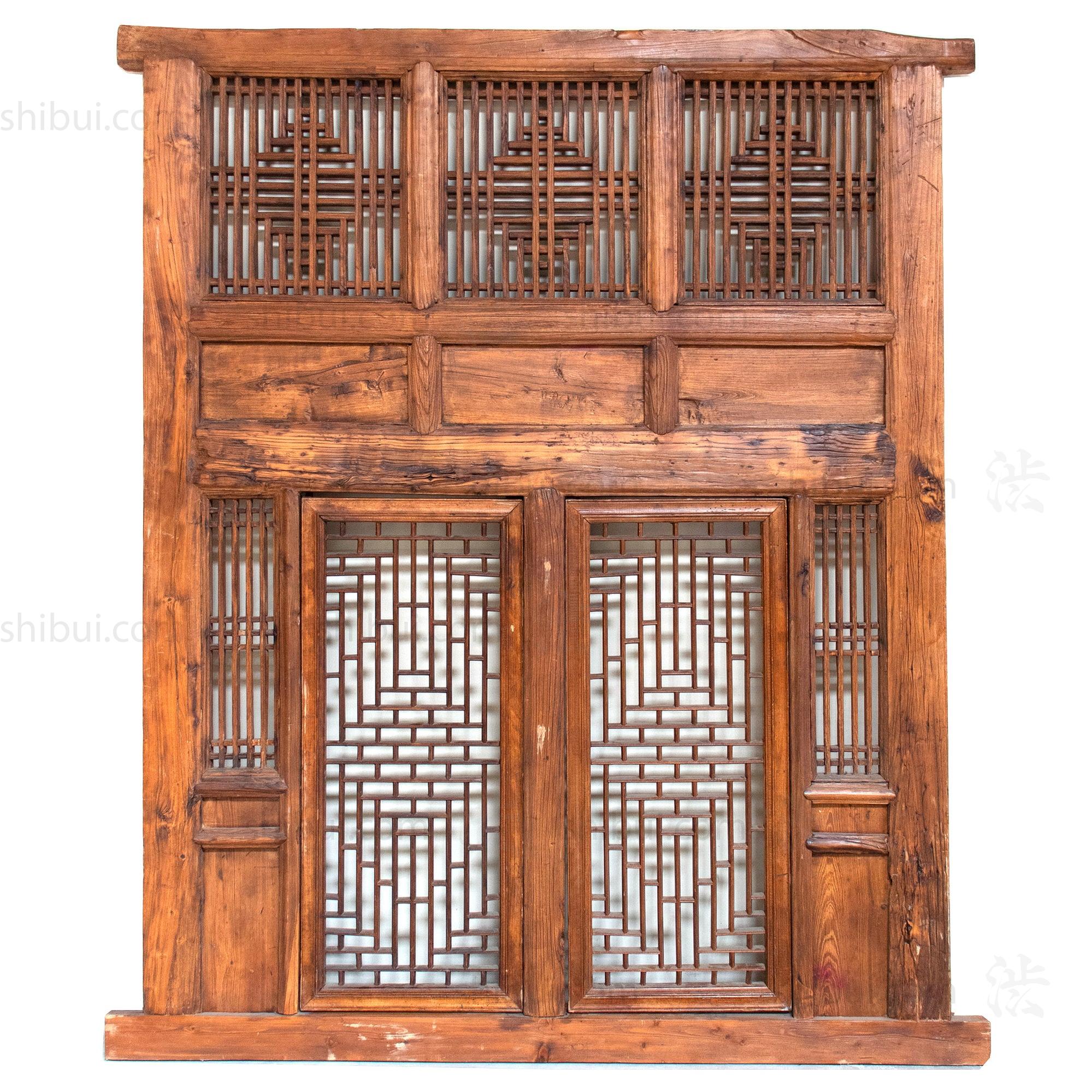 Wooden 19th Century Chinese House façade | Architectural Décor