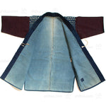 Boro, Kasuri, and Shibori, Sashiko Hand Quilted Indigo Cotton Coat