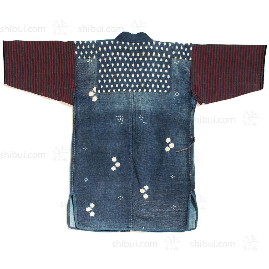 Boro, Kasuri, and Shibori, Sashiko Hand Quilted Indigo Cotton Coat