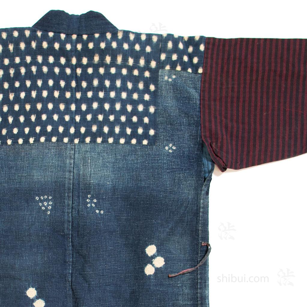 Boro, Kasuri, and Shibori, Sashiko Hand Quilted Indigo Cotton Coat