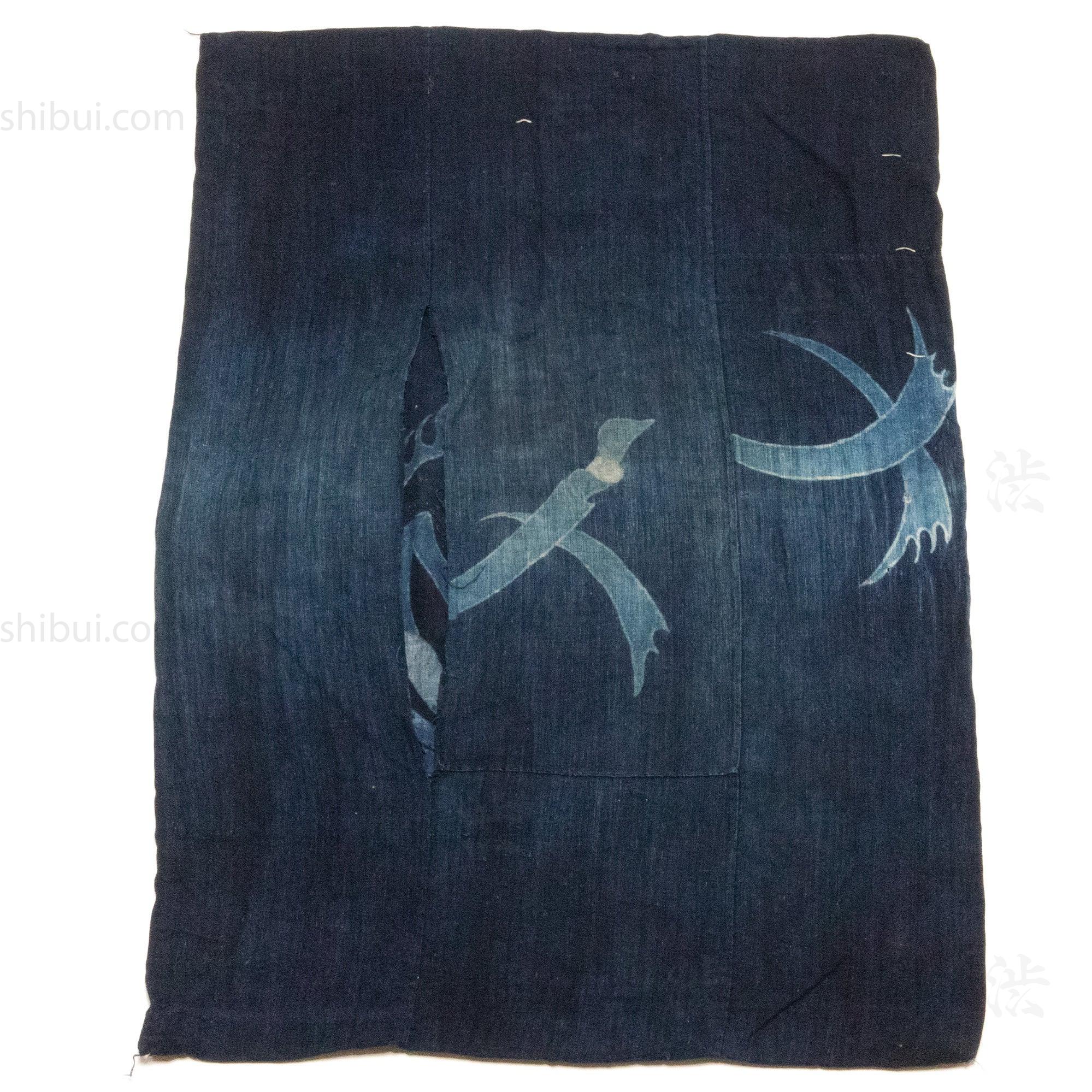 Japanese Tsutsugaki Indigo Futonji with Noshi Good luck Motif.