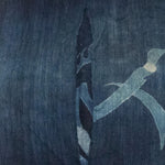 Japanese Tsutsugaki Indigo Futonji with Noshi Good luck Motif.