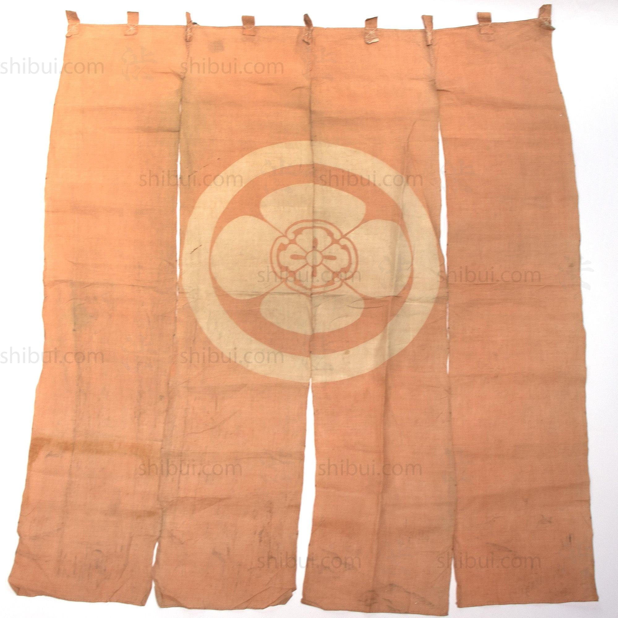 Antique Japanese Hemp Noren Curtain