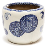 Japanese Ceramic Blue and White Hibachi