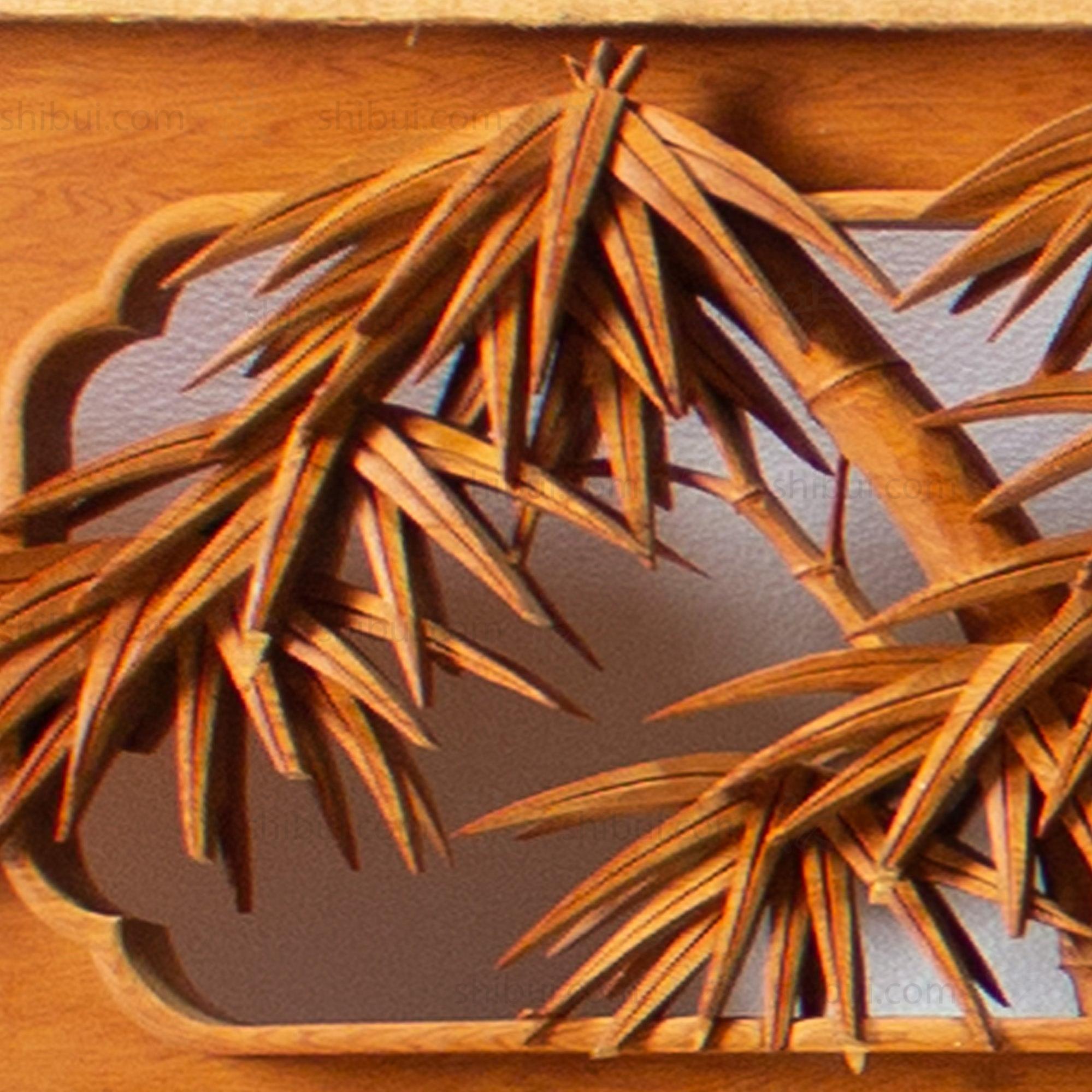 Carved Ranma | Japanese Transom Screen | Sugi (Japanese Cedar) | Japanese Architectural Decor