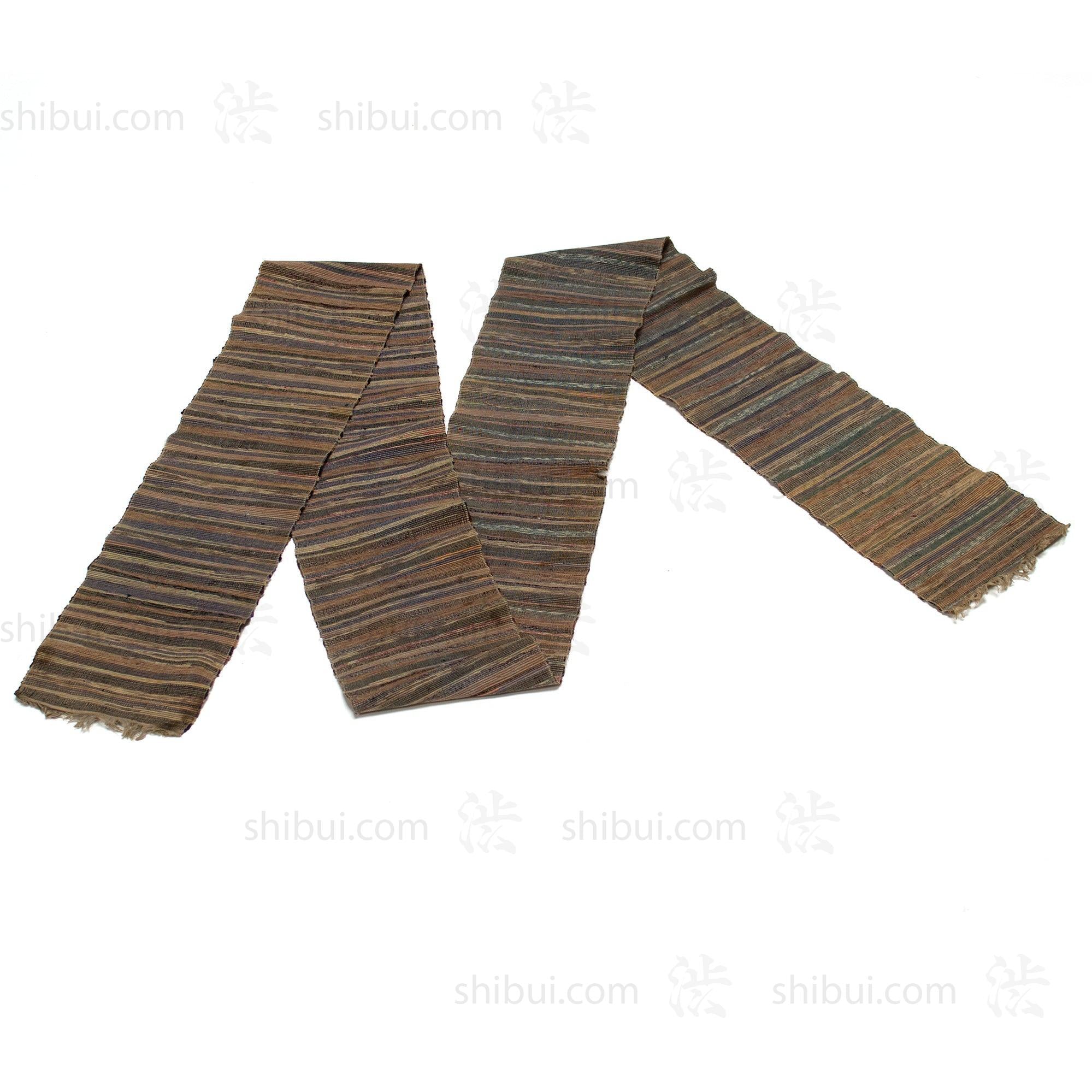 Sakiori Obi | Recycled Silk Upcycled Ragweave Belt.