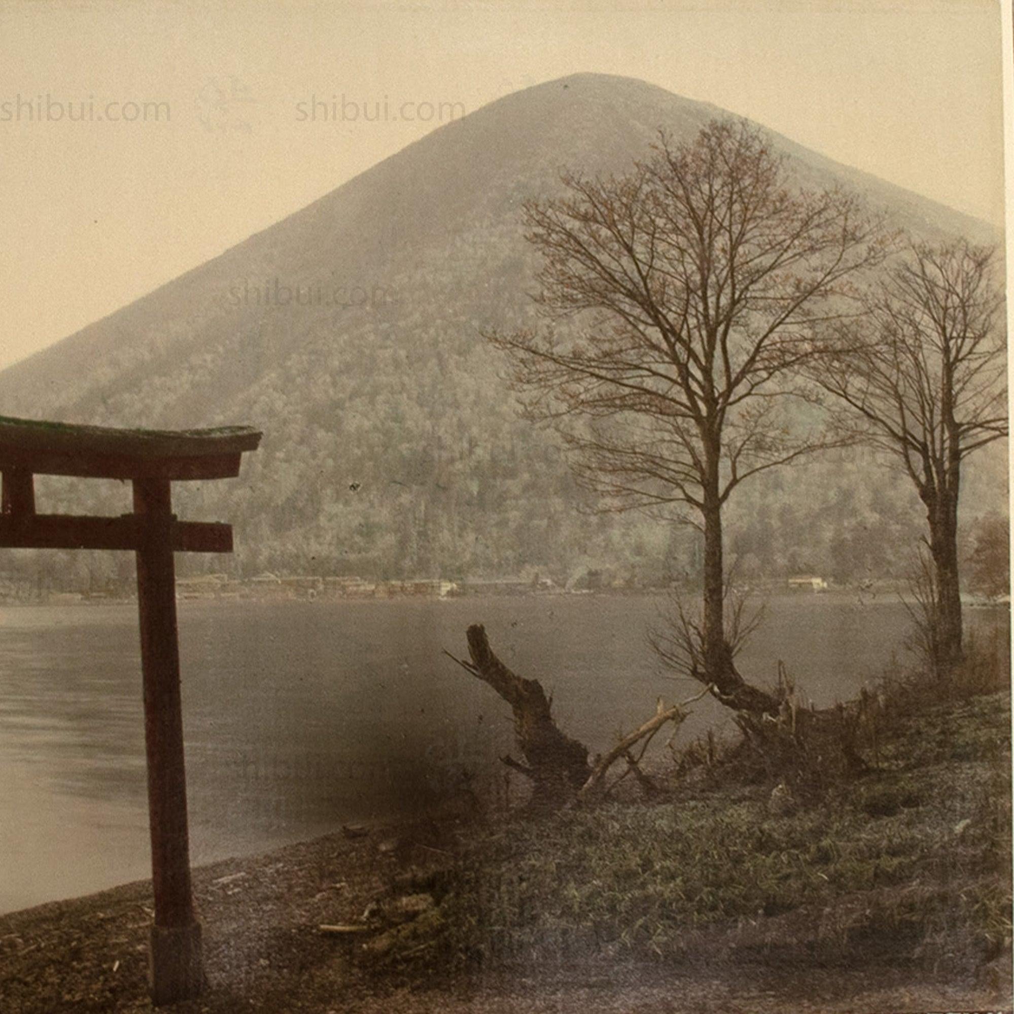 Hand Colored Japanese Albumen Photo | 1131 NANTAISAN FROM CHUZENJI