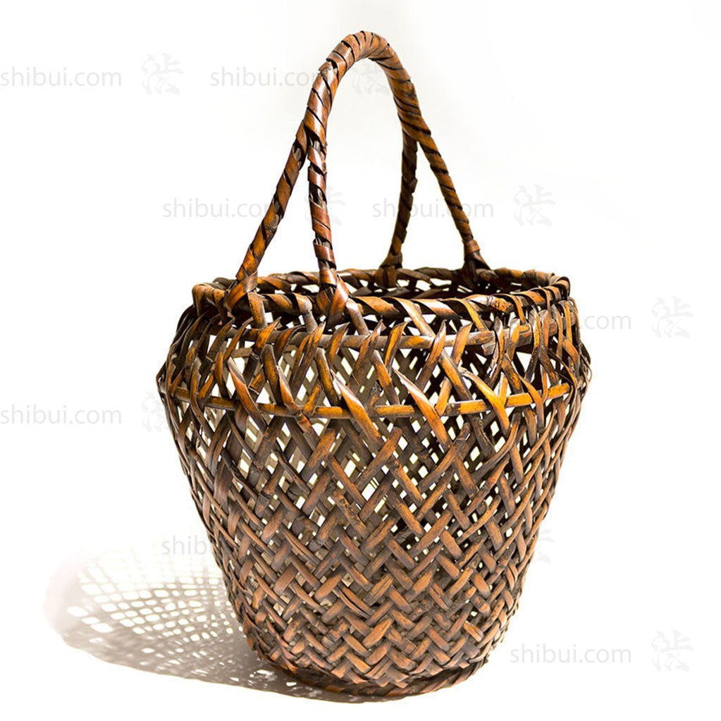 Hanakago Japanese Bamboo Ikebana Flower Basket