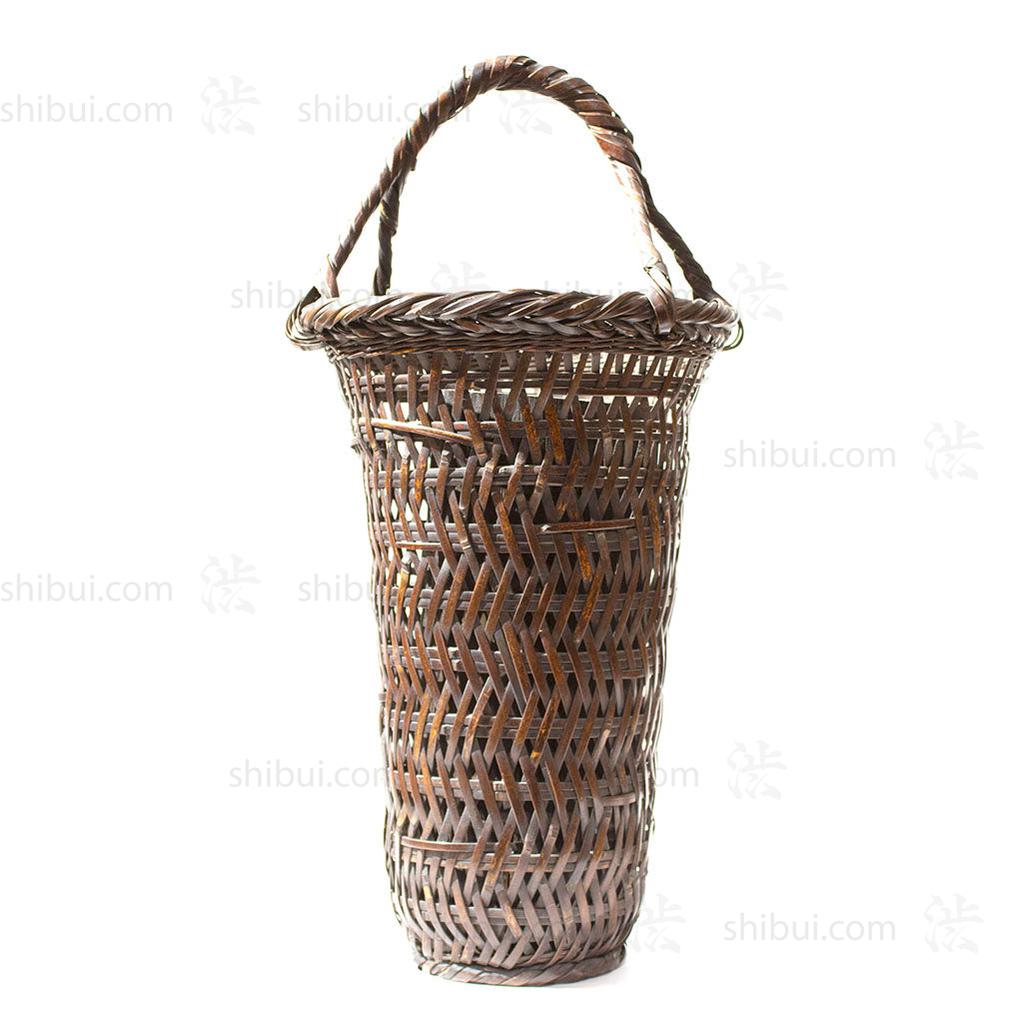 Japanese Bamboo Ikebana Flower Basket