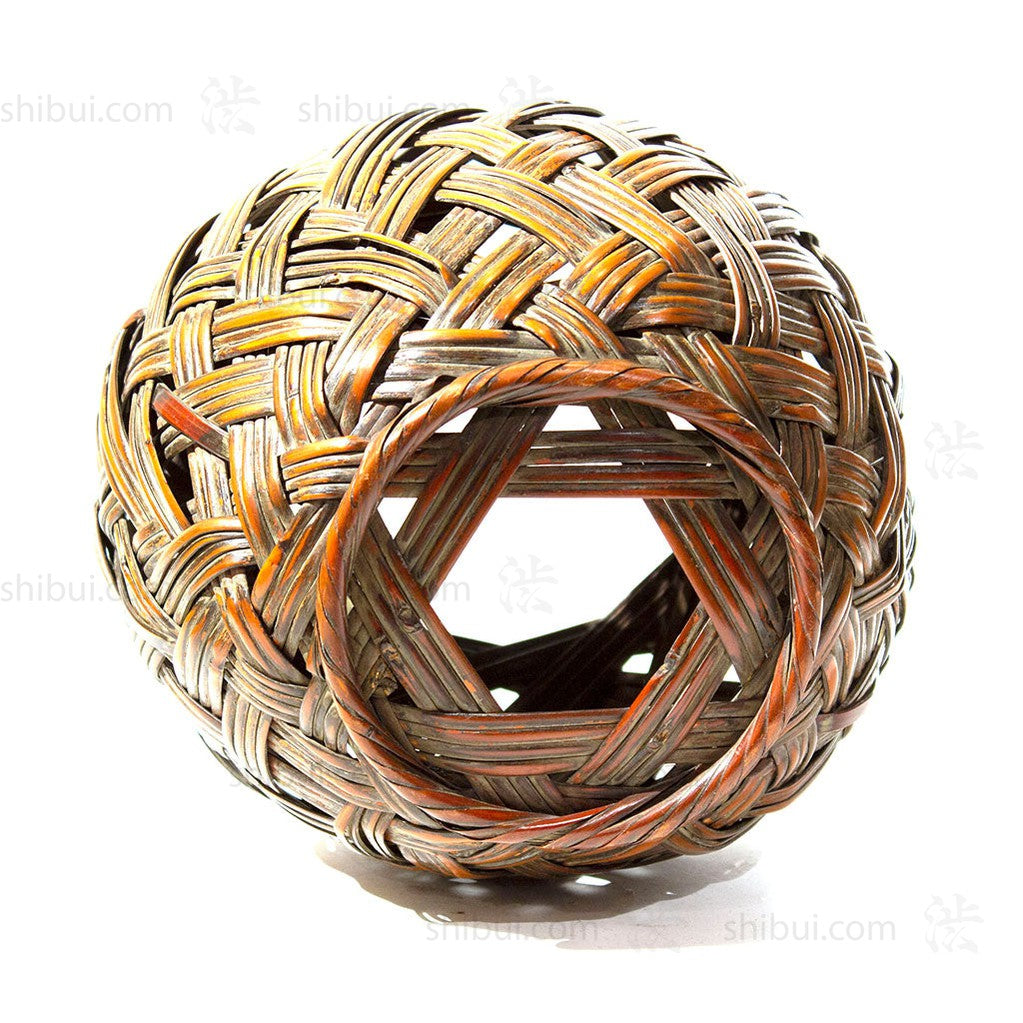 Taisho Era Japanese Antique Bamboo Ikebana Flower Basket