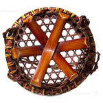 Low Japanese Bamboo Ikebana Flower Basket