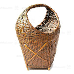 Meiji Era (19th Century) Japanese Antique Bamboo Hanakago | Bamboo Flower Basket | Unsigned