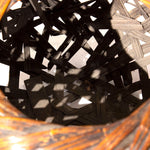 Large Antique Japanese Bamboo Ikebana Flower Basket