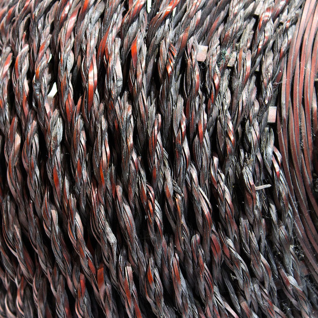 rope like plaiting of dark bamboo