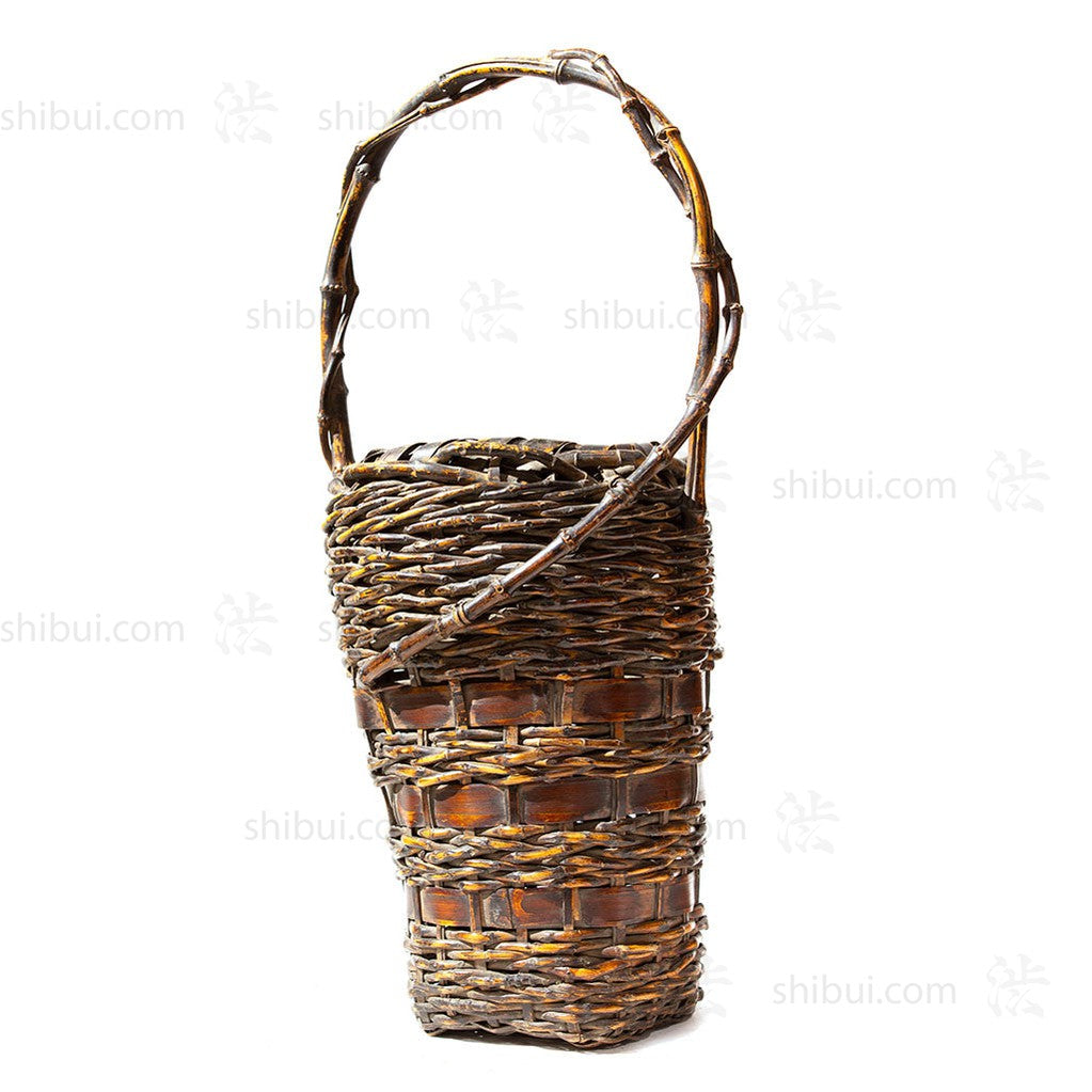 Hanakago Japanese Bamboo Ikebana Flower Basket