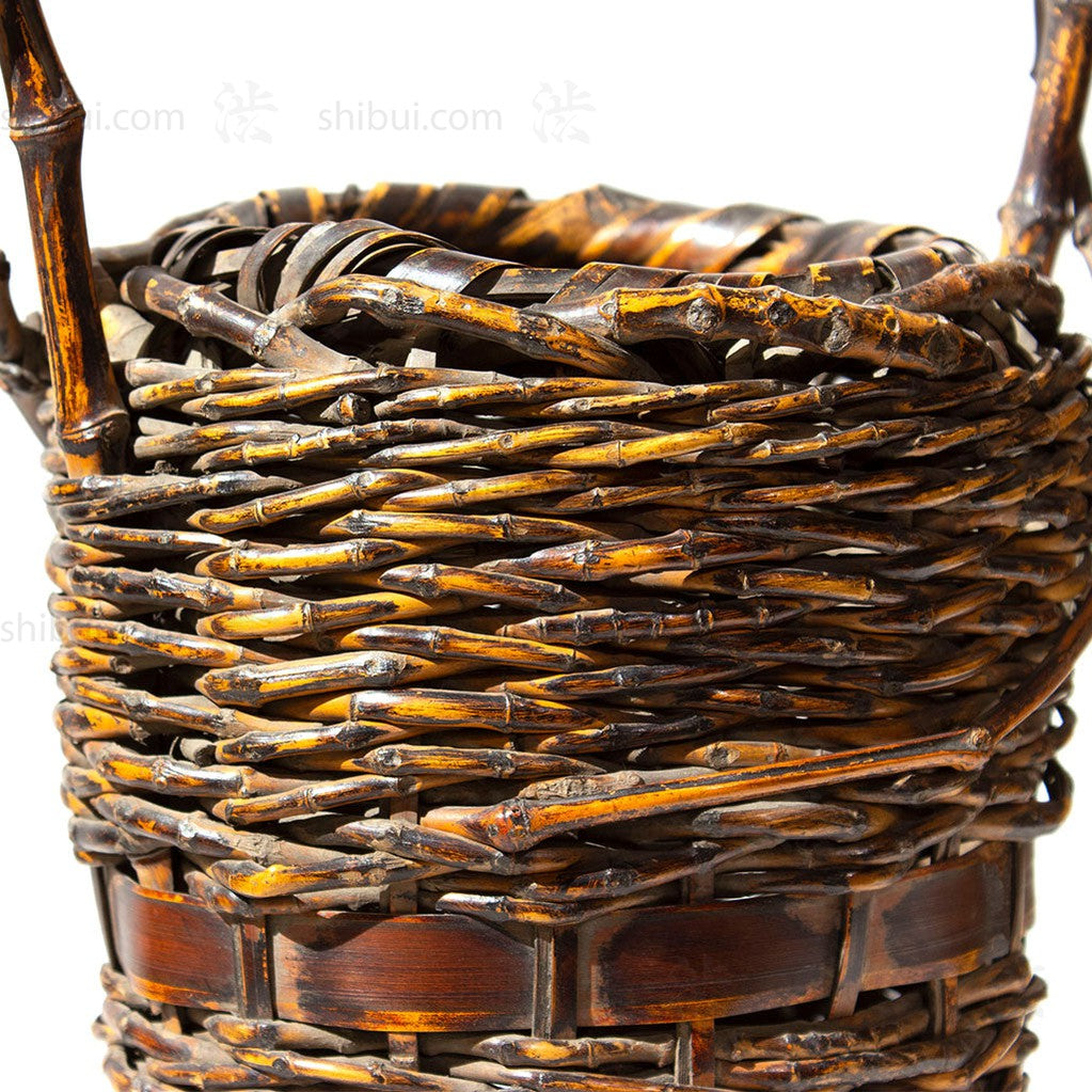 Hanakago Japanese Bamboo Ikebana Flower Basket