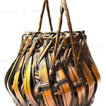 Hanakago Japanese Bamboo Ikebana Flower Basket