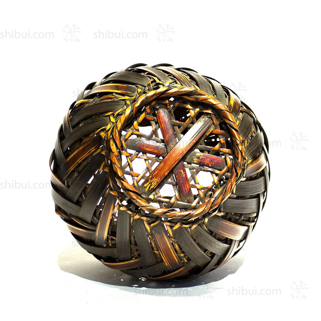 Japanese Bamboo Ikebana Flower Basket