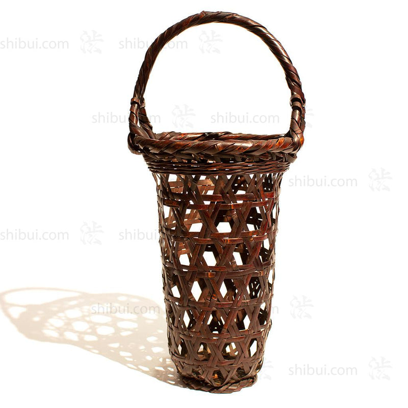 Hanakago Japanese Bamboo Ikebana Flower Basket