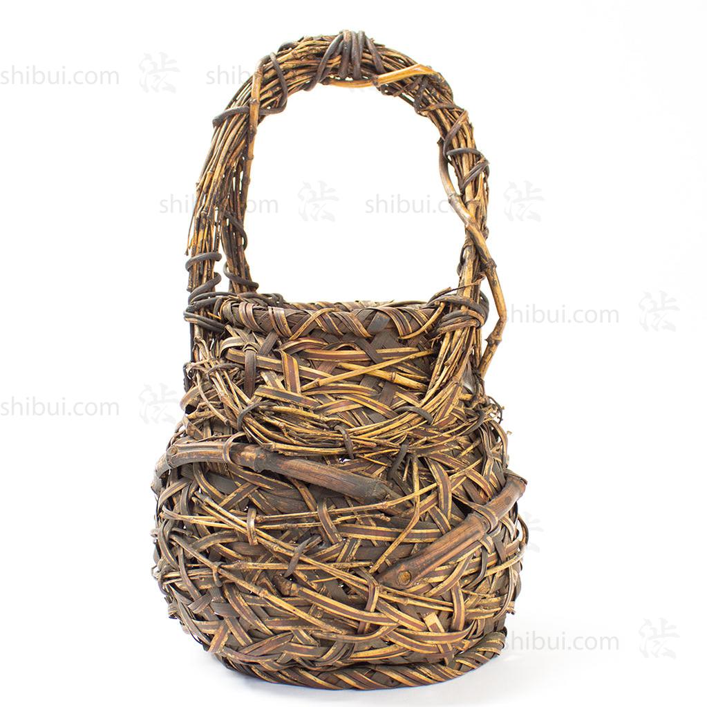 Japanese Bamboo Ikebana Flower Basket