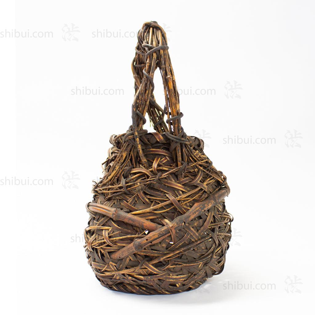 Japanese Bamboo Ikebana Flower Basket