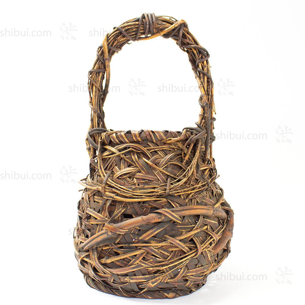 Japanese Bamboo Ikebana Flower Basket