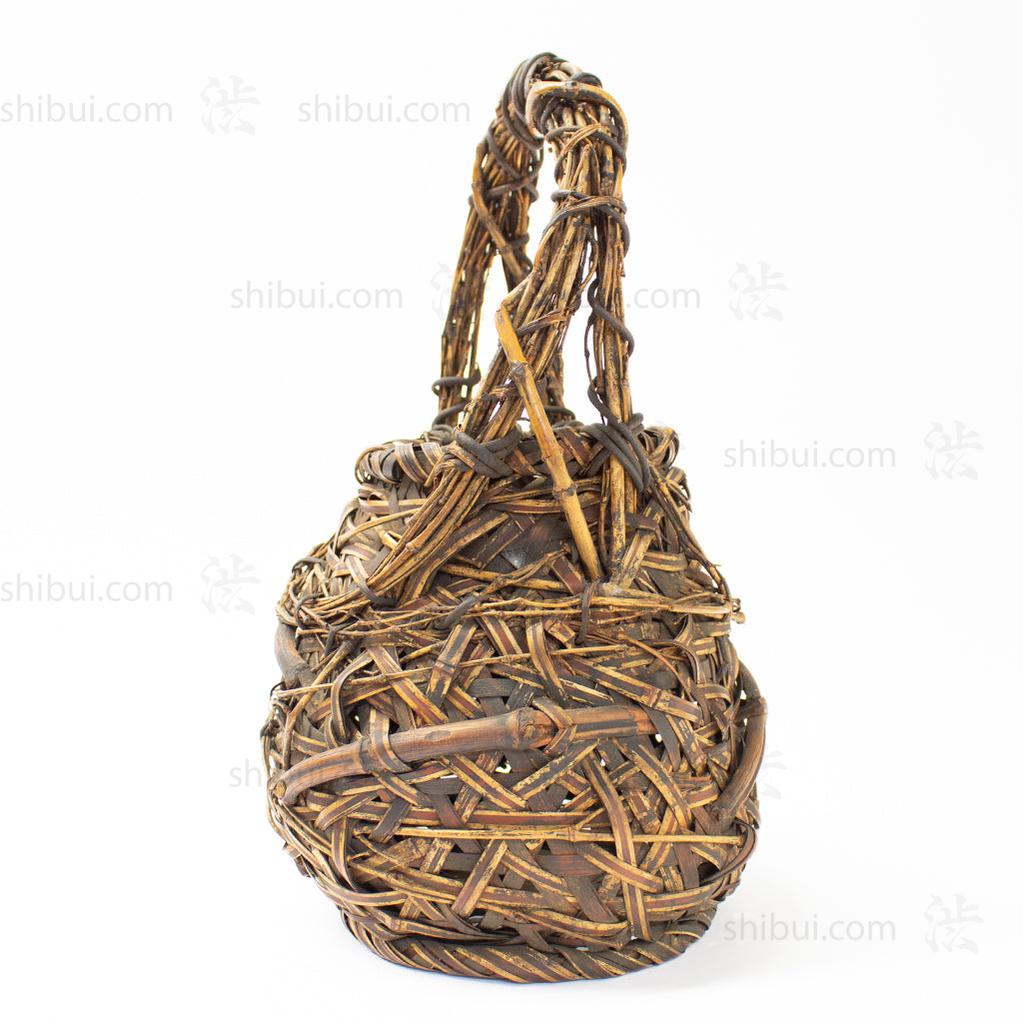 Japanese Bamboo Ikebana Flower Basket