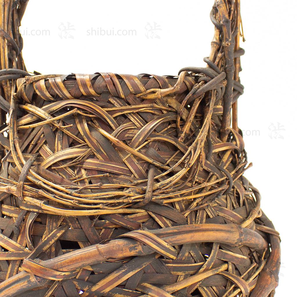 Japanese Bamboo Ikebana Flower Basket