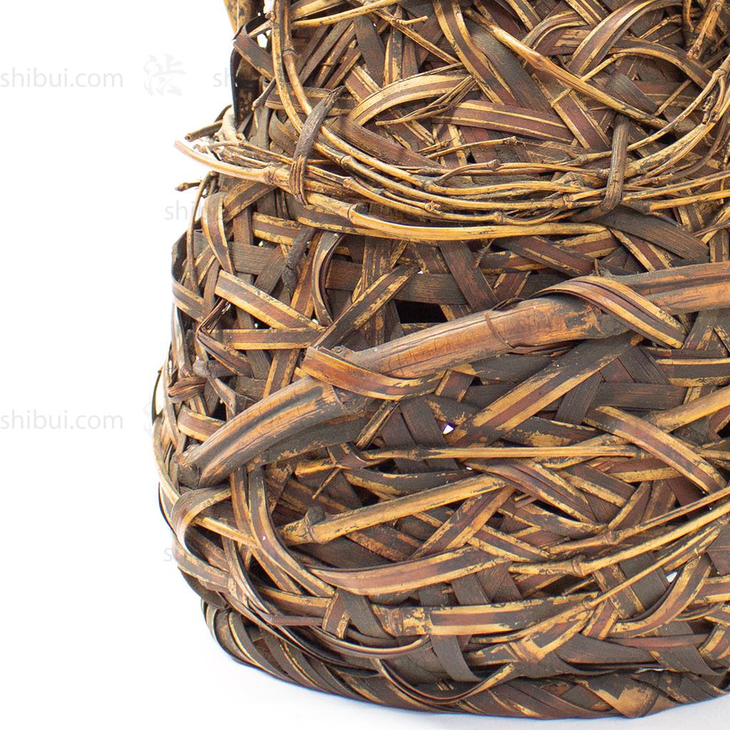 Japanese Bamboo Ikebana Flower Basket