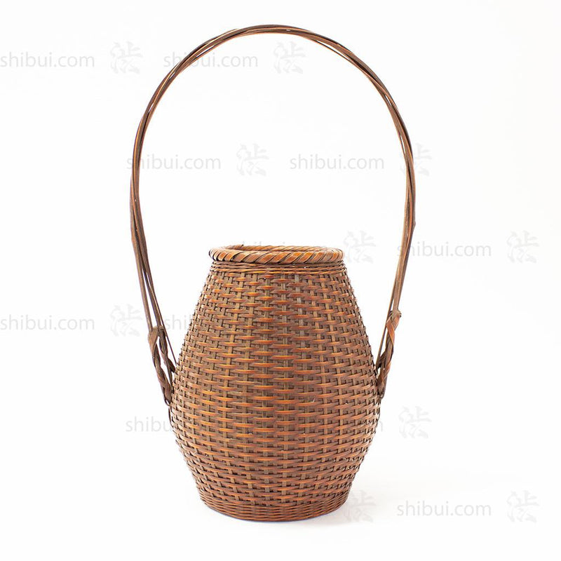 Iwao Honann Signed Ikebana Basket