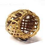 Signed Japanese Bamboo Ikebana Flower Wall Basket