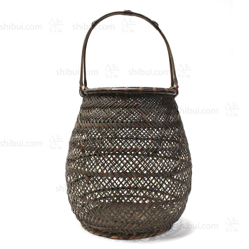 Hanakago - Finely Woven flower Arranging Basket Signed "Chikuyosai"