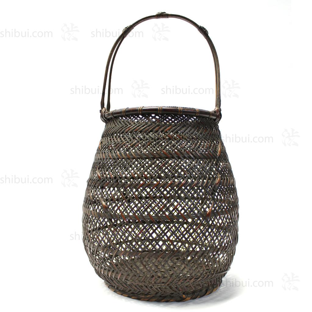 Hanakago - Finely Woven flower Arranging Basket Signed "Chikuyosai"