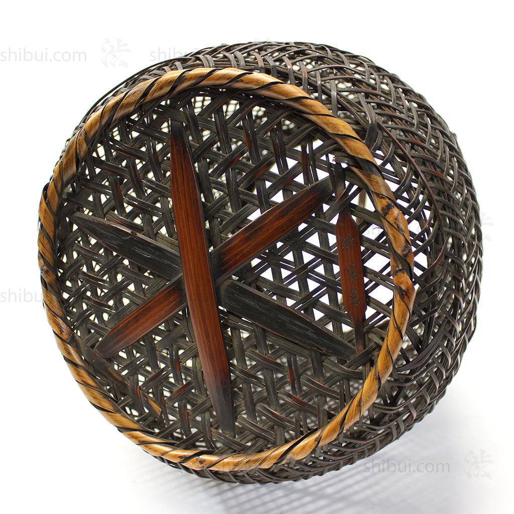 Hanakago - Finely Woven flower Arranging Basket Signed "Chikuyosai"