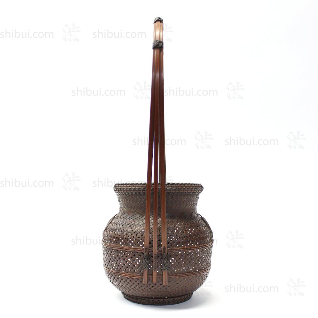 Hanakago Japanese Karamono Style Bamboo Ikebana Flower Basket