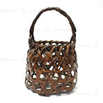 Japanese Bamboo Ikebana Flower Basket