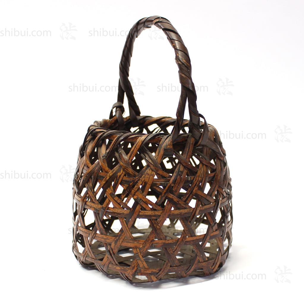 Japanese Bamboo Ikebana Flower Basket